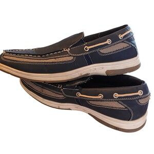 Deer‎ Stags Mens Sailor Slip On Boat Shoes Loafers Comfort Casual Navy Size 11W